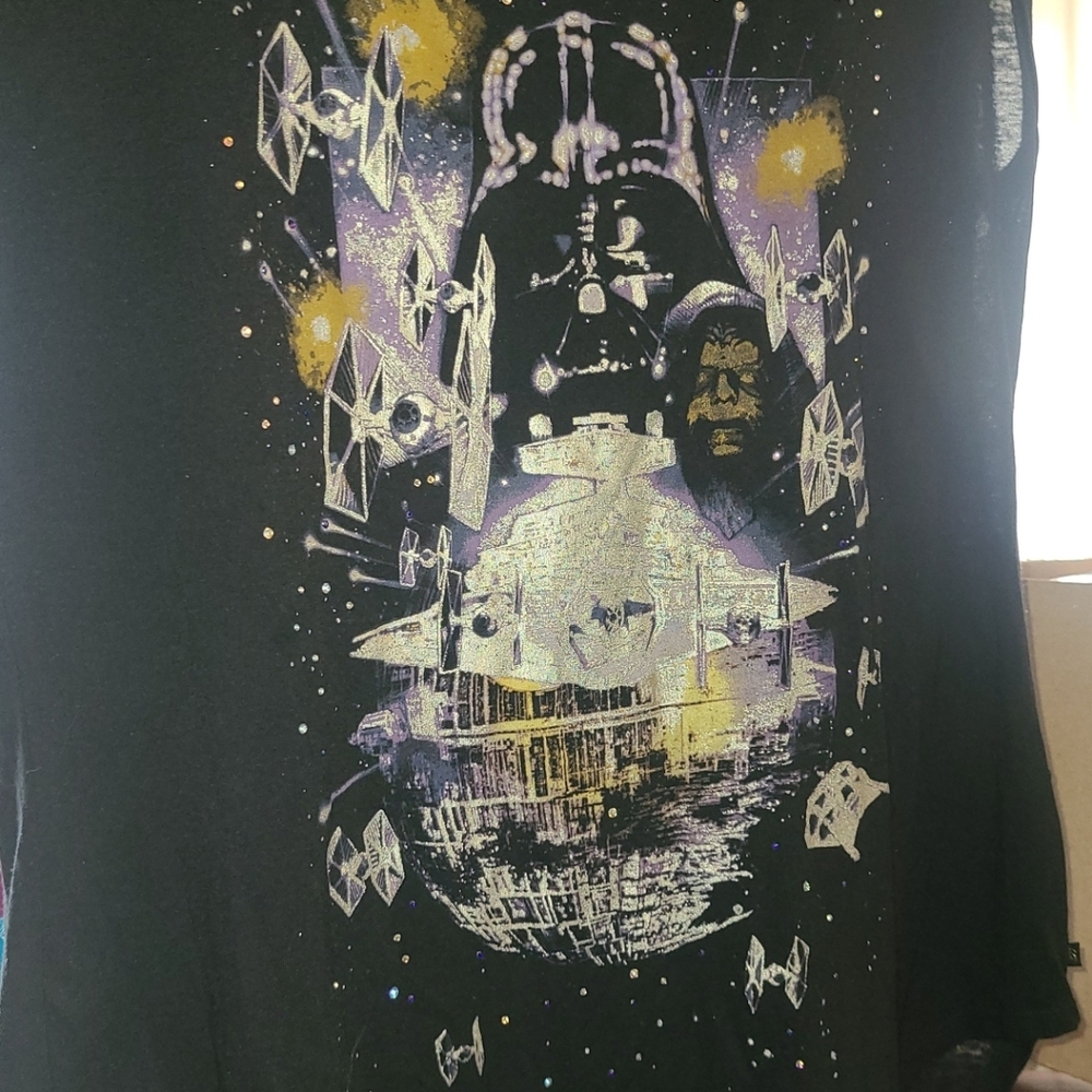 Rock & Republic Black Star Wars Graphic Tee
